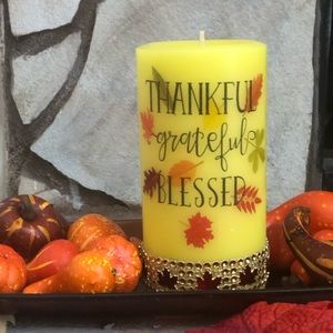 Fall Scented Personalized Candle